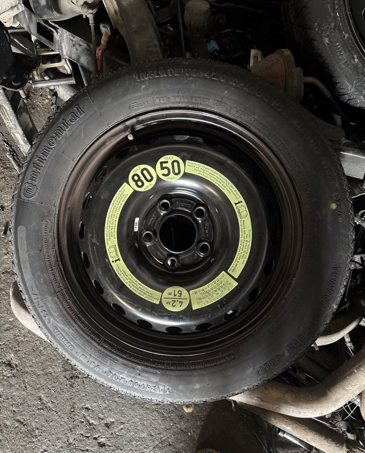 18 Zoll Notrad Original Mercedes C63 AMG A204 A2044014702 3,5x18 ET20